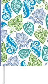 ALPHA EDITION - Agenda 2026, 10,7x15,2 cm, Daily Journal Paisley