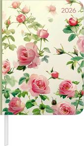ALPHA EDITION - Agenda 2026, 10,7x15,2 cm, Daily Journal Roses