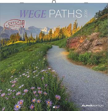 ALPHA EDITION - Calendario 2026 da muro, 12 mesi, 30x30 cm, Paths  Alpha Edition 2025 | Libraccio.it