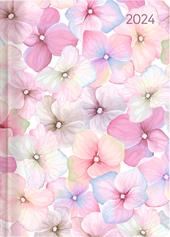 Alpha Edition - Agenda Settimanale Ladytimer 2024, formato tascabile 10,7x15,2 cm, Blossoms, 192 pagine