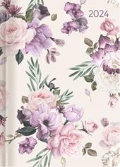 Alpha Edition - Agenda Settimanale Ladytimer 2024, formato tascabile 10,7x15,2 cm, Roses, 192 pagine