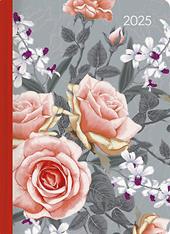 Alpha Edition - Agenda Giornaliera Style Journal 2025, 10,7x15,2 cm, Roses, 352 pagine