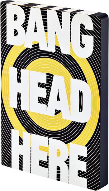 Taccuino Notebook Graphic L - Bang Head Here  nuuna by brandbook 2023 | Libraccio.it