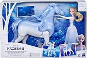Hasbro Disney Frozen - Elsa e il cavallo Nokk elettronico (bambola con cavallo ispirati al fim Disney Frozen 2)