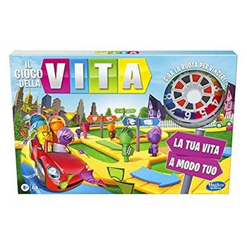 Il Gioco della Vita - un gioco adatto a tutta la famiglia per 2-4 giocatori, gioco da tavolo per bambini dagli 8 anni in su  Hasbro 2022 | Libraccio.it