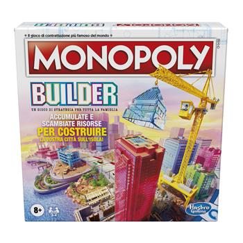 Monopoly - Builder. Il primo gioco da tavolo di strategia Monopoly adatto per famiglie e bambini dagli 8 anni in su.  Hasbro 2021 | Libraccio.it