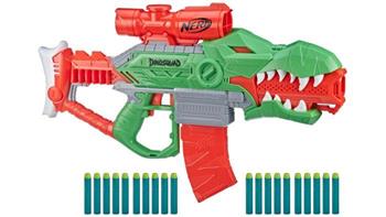 Nerf DinoSquad - Rex-Rampage blaster motorizzato con caricatore da 10 dardi, supporto per 10 dardi e design a forma di T-Rex  Hasbro 2022 | Libraccio.it