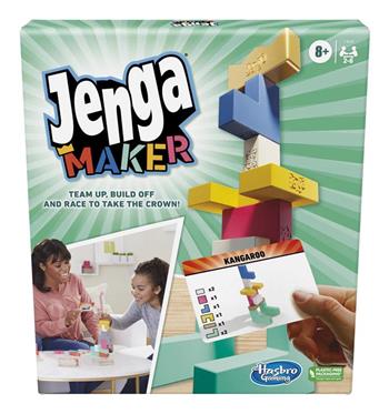 Jenga Maker - gioco in scatola Hasbro Gaming per famiglie e bambini, dagli 8 anni in su, per 2-6 giocatori  Hasbro 2022 | Libraccio.it