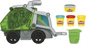 Play-Doh Wheels - Il Camioncino della Spazzatura, camion dei rifiuti giocattolo 2 in 1 con pasta da modellare atossica