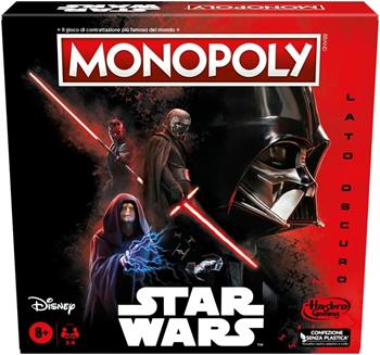 Monopoly - Star Wars Lato Oscuro, gioco da tavolo per famiglie, bambini e bambine dagli 8 anni in su, regalo Star Wars  Hasbro 2022 | Libraccio.it