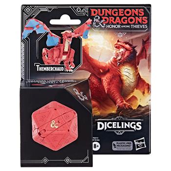Dungeons & Dragons: L'onore dei ladri, D&D Dicelings, Drago Rosso Themberchaud, dado convertibile, d20 gigante, dado  Hasbro 2023 | Libraccio.it