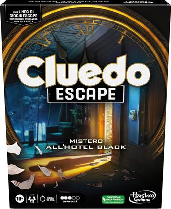 Cluedo Escape Mistero All'hotel Black  Hasbro 2023 | Libraccio.it