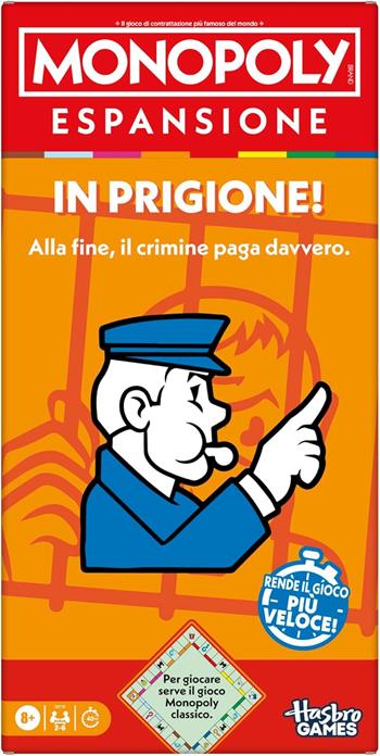 Monopoly Espansione - In Prigione!  Hasbro 2025 | Libraccio.it