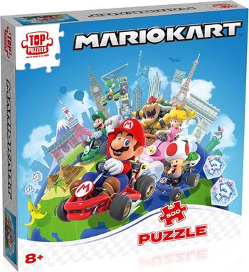 Top puzzle - Mario Kart in giro per il mondo - 500 pezzi  Winning Moves 2025 | Libraccio.it