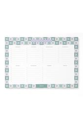 Taccuino Mediterranean Weekly Planner Notepad (with magnet)
