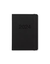 Agenda Letts 2024, Memo A6 Settimanale Nero - 14,8 x 10,5 cm