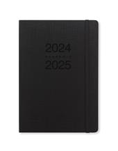 Agenda accademica Letts 2024-2025, 12 mesi, Memo A5, giornaliera, Nero - 21 x 15 cm
