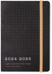 Agenda accademica Letts 2024-2025, 12 mesi, giornaliera, Eco Wr A6 Dtp W/Appts Nero - 14,8 x 10,5 cm