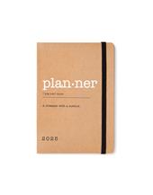 Agenda annuale 2025 Letts 12 Mesi, Eco Writers Words A6 settimanale Kraft - 14,8 x 10,5 cm