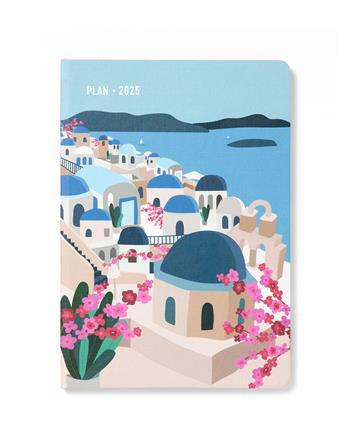 Agenda annuale 2025 Letts 12 Mesi, Wanderlust A5 settimanale Santorini - 21 x 14,8 cm  Letts 2024 | Libraccio.it
