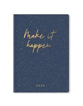 Agenda annuale 2025 Letts 12 Mesi, Inspire A5 settimanale blu - 21 x 14,8 cm