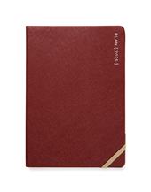 Agenda annuale 2025 Letts 12 Mesi, Serene A5 settimanale bordeaux - 21 x 14,8 cm