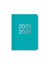 Agenda accademica 2025-2026 Dazzle A6 Giornaliero ML Turchese - 14,8 x 10,5 cm
