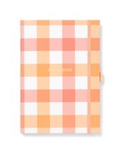 Agenda accademica 2025-2026 Gingham A5 Settimanale Arancione - 21 x 14,8 cm