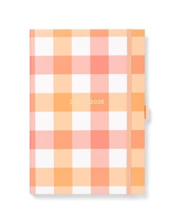 Agenda accademica 2025-2026 Gingham A5 Settimanale Arancione - 21 x 14,8 cm  Letts 2025 | Libraccio.it