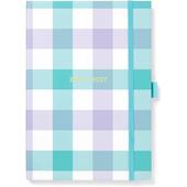 Diario accademico 2026-2027 Gingham A5 Settimanale Azzurro