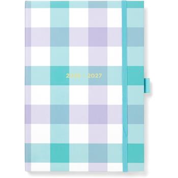 Diario accademico 2026-2027 Gingham A5 Settimanale Azzurro  Caimi 2026 | Libraccio.it