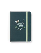 Diario accademico 2026-2027 Bumblebee A6 Giornaliero Verde scuro