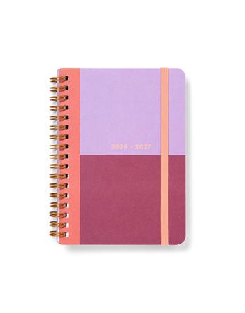Diario accademico 2026-2027 Colour Block A6 Giornaliero Lampone  Caimi 2026 | Libraccio.it