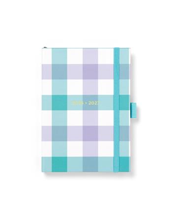 Diario accademico 2026-2027 Gingham A6 Giornaliero Azzurro  Caimi 2026 | Libraccio.it
