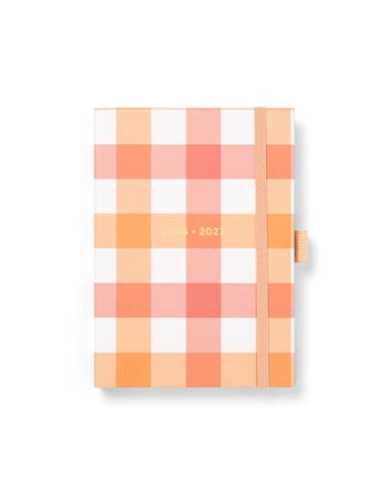 Diario accademico 2026-2027 Gingham A6 Giornaliero Arancione  Caimi 2026 | Libraccio.it