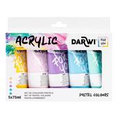 DFY Set colori acrilici pastello 5 x 75 ml