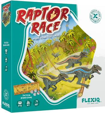 FlexiQ - Raptor-Race. Gioco da tavolo  FlexiQ 2025 | Libraccio.it