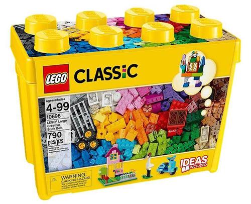 LEGO Classic 10698 Scatola Mattoncini Creativi Grande per Costruire Macchina  Fotografica, Vespa e Ruspa Giocattolo LEGO