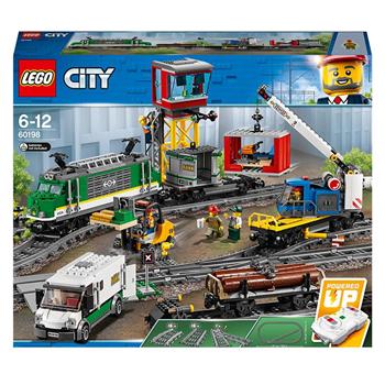 LEGO City 60198 Treno Merci, Giocattolo Telecomandato per Bambini di 6-12 anni, Bluetooth RC, 3 Carrozze, Binari e Accessori  LEGO 2018 | Libraccio.it