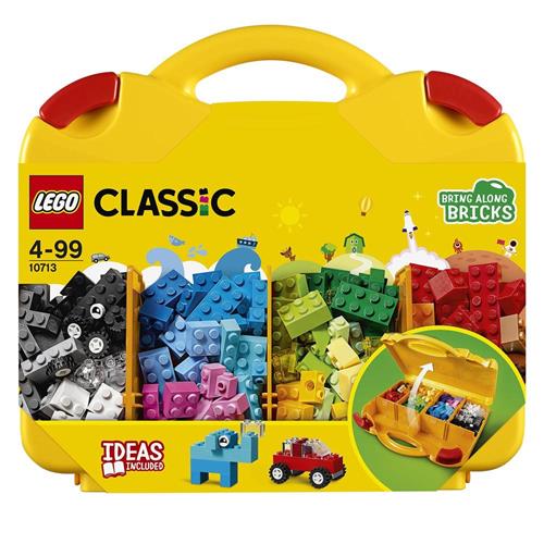 LEGO Classic 10713 Valigetta Creativa, Contenitore Mattoncini Colorati,  Giochi per l'Apprendimento dei Bambini dai 4