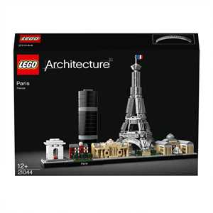 LEGO Architecture 21044 Parigi, con Torre Eiffel e Museo del Louv...