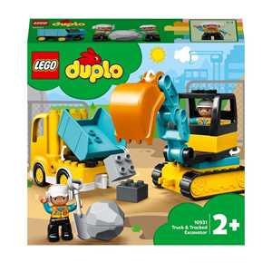 Image of LEGO DUPLO Town (10931). Camion e scavatrice cingolata
