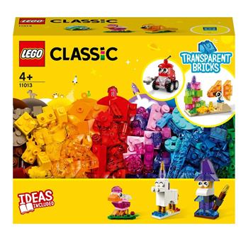 LEGO Classic 11013 Mattoncini Trasparenti Creativi, con Animali (Leone, Uccello e Tartaruga), Giochi per Bambini di 4+ Anni  LEGO 2021 | Libraccio.it