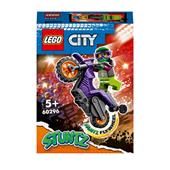 LEGO City Stuntz Stunt Bike da Impennata, Moto Giocattolo con Funzione "Carica e Vai", Giochi per Bambini dai 5 Anni, 60296