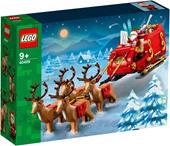 LEGO Slitta di Babbo Natale Giocattolo, Set di Giochi Creativi, Idea Regalo Natalizia, Decorazione Casa 40499