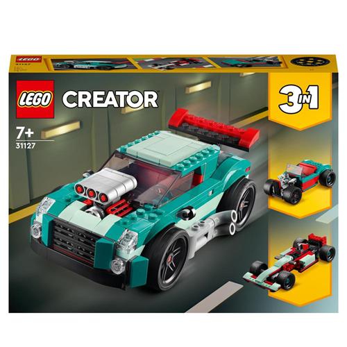 LEGO Creator 31127 3in1 Street Racer, Macchine Giocattolo, Auto da Corsa  per Bambini di 7+