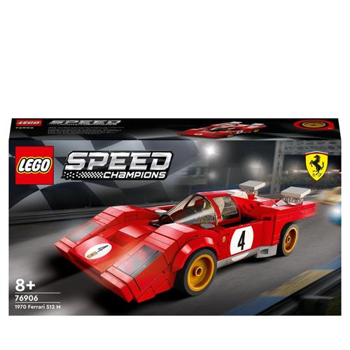 LEGO Speed Champions 76906 1970 Ferrari 512 M, Macchina Giocattolo da  Corsa, Auto Sportiva Rossa, Modellismo