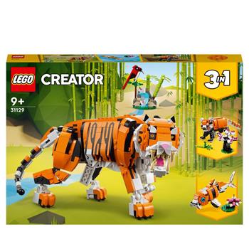 LEGO Creator 31129 3 in 1 Tigre Maestosa, si Trasforma in Panda o Pesce, Giocattolo Creativo con Animali, Regalo 9+ Anni  LEGO 2021 | Libraccio.it