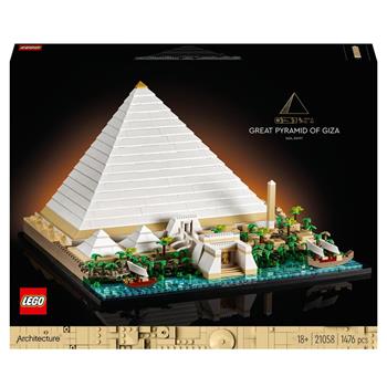 LEGO Architecture 21058 La Grande Piramide di Giza, Set da Collezione per Adulti, Hobby Creativi, Decorazione per la Casa  LEGO 2022 | Libraccio.it