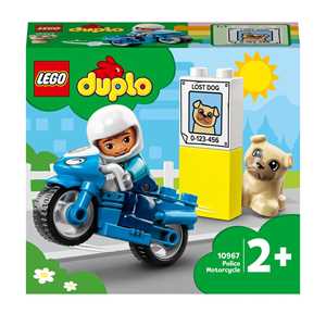 LEGO DUPLO 10967 Motocicletta Della Polizia, Moto Giocattolo per ...